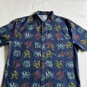 Pokémon button down shirt.